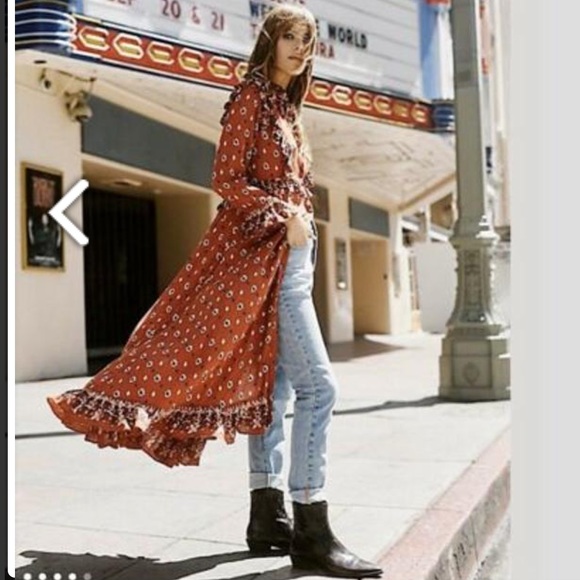 Free People Dresses & Skirts - FREE PEOPLE - CALICO SKIES MIDI DRESS